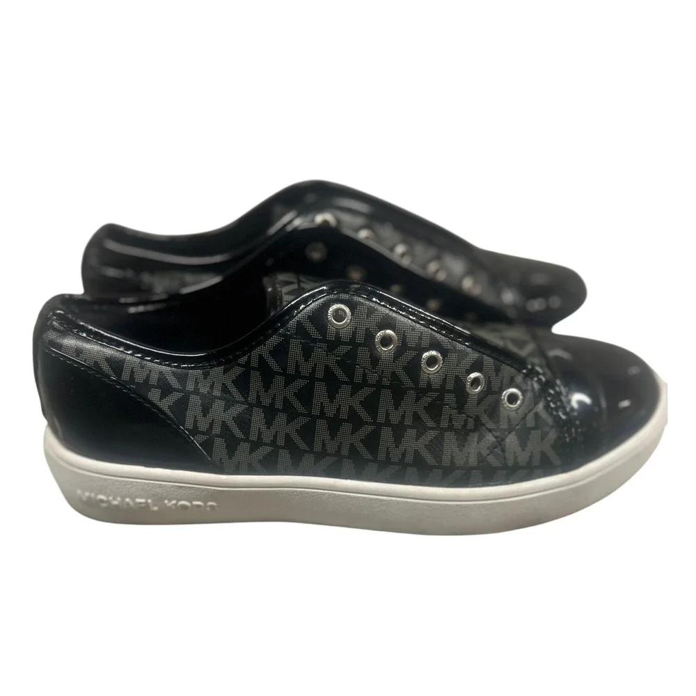 Michael Kors Kids Sneakers‎ MK Logo Black Shoes Size 4